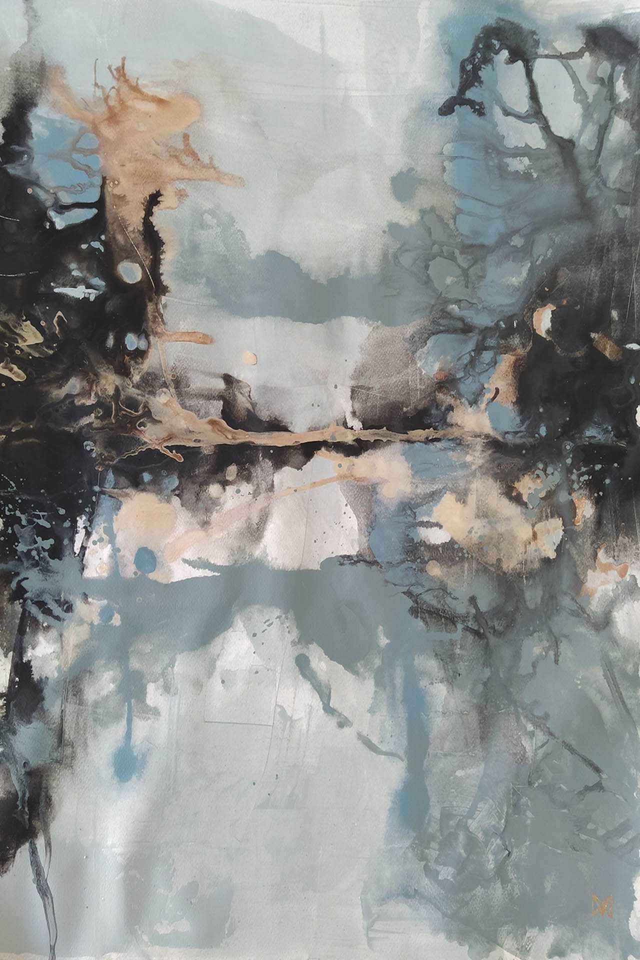 lake_reflection_acrylic_on_paper_50-70cm