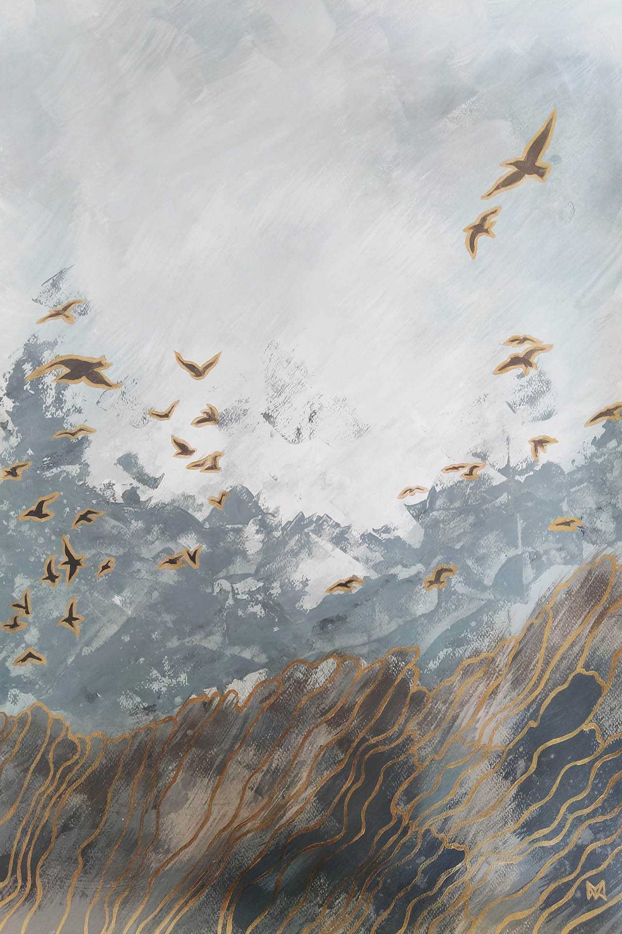 birdfield_acrylic_on_paper_50-70cm